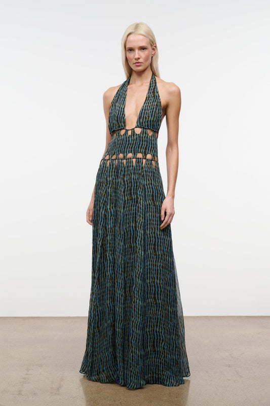 STAUD Zaria Dress Tidal Shell