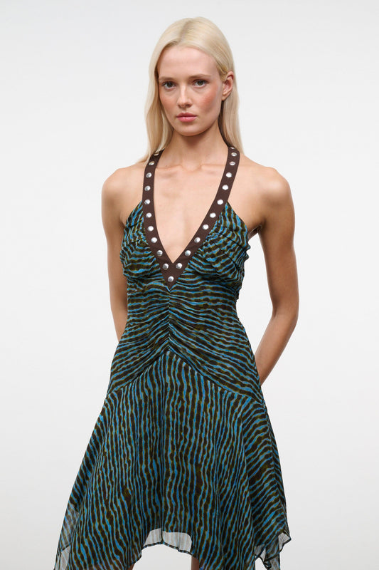 STAUD Olympia Dress Tidal Shell