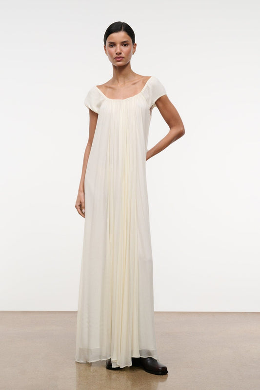 STAUD Leda Dress Ivory