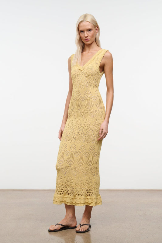 STAUD Roan Dress Butter