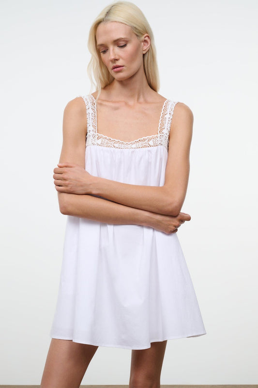 STAUD Mariella Dress White