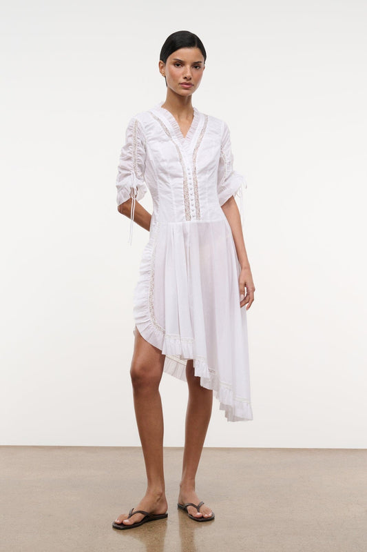 STAUD Paolina Dress Ivory