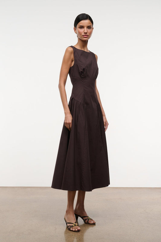 STAUD Gwen Dress Earth