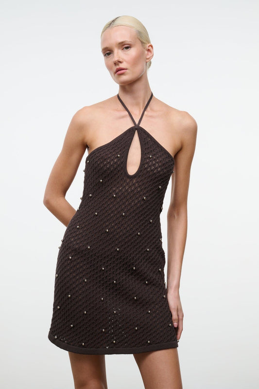 STAUD Isola Dress Espresso