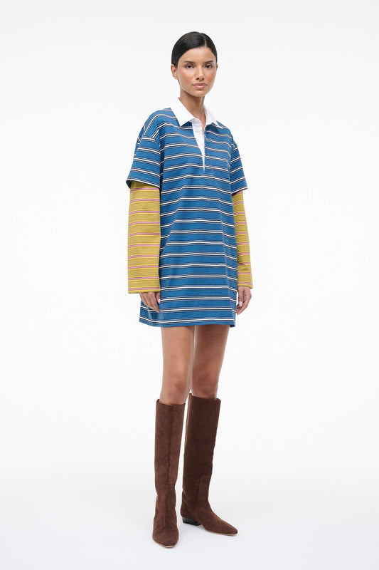 STAUD Ivar Dress Spectrum Stripe/Linus Stripe