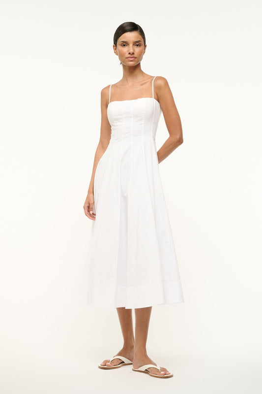 STAUD Wylie Dress White 1