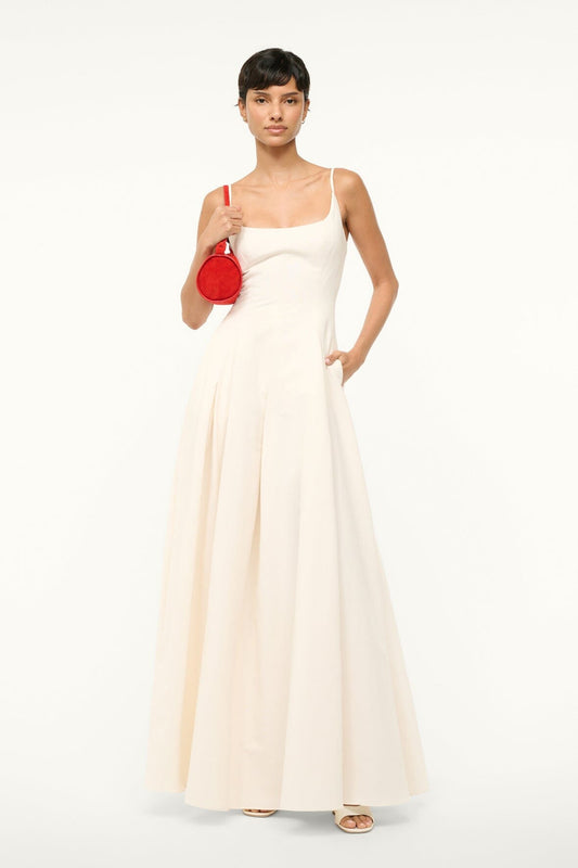 STAUD Joy Maxi Dress Ivory 1