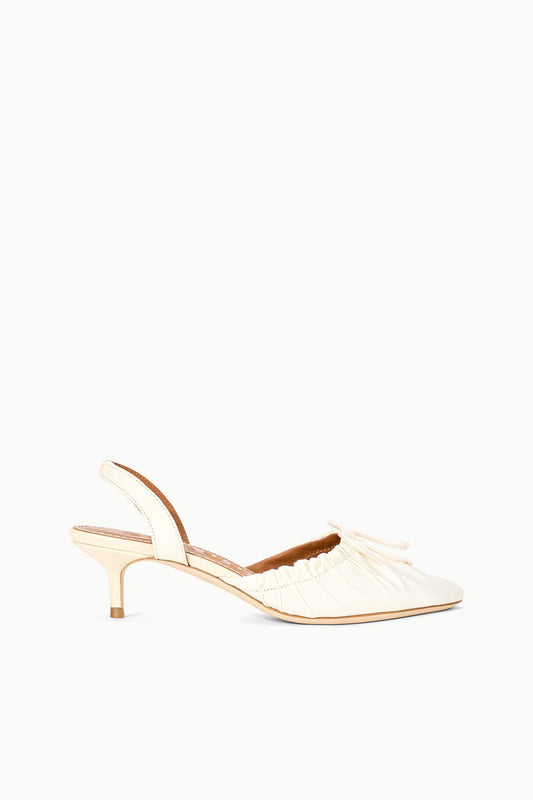 STAUD Alba Slingback Ivory