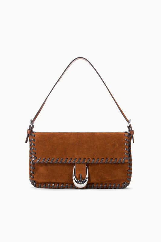 STAUD Harlow Bag Tabac Suede Espresso