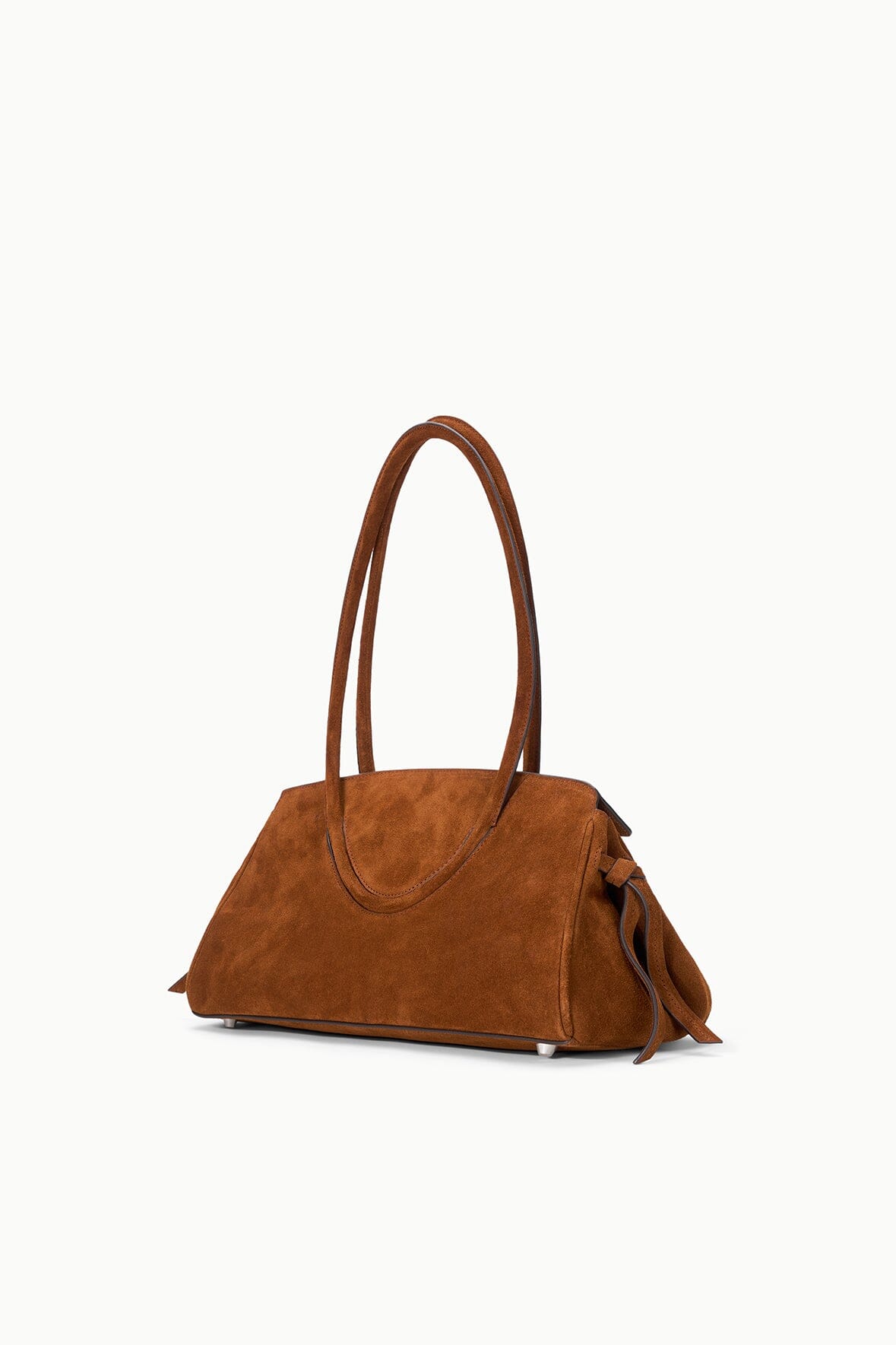 STAUD Maude Shoulder Bag Tabac Suede