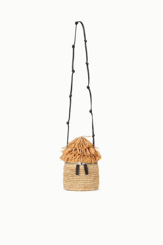 STAUD Tiki Raffia Bag Natural