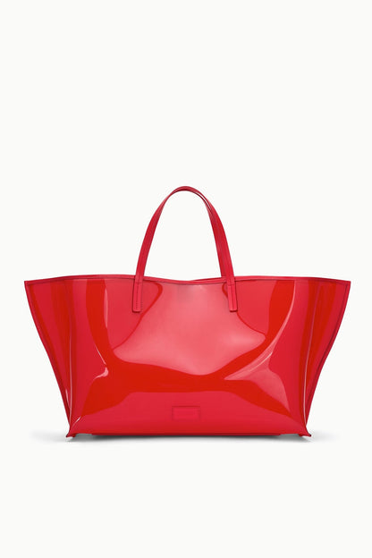 STAUD Christos Large Tote Red Rose