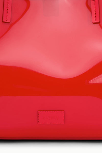 STAUD Christos Large Tote Red Rose