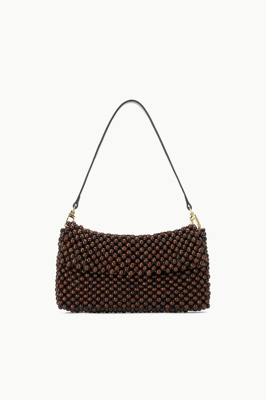 STAUD Timmy Shoulder Bag Dark Brown