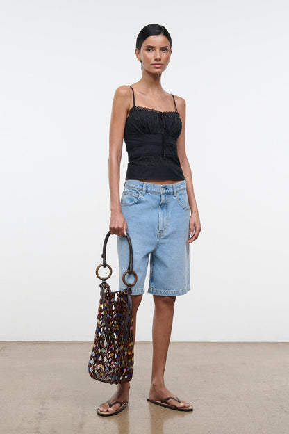 STAUD Del Mar Bucket Bag Sea Glass Multi