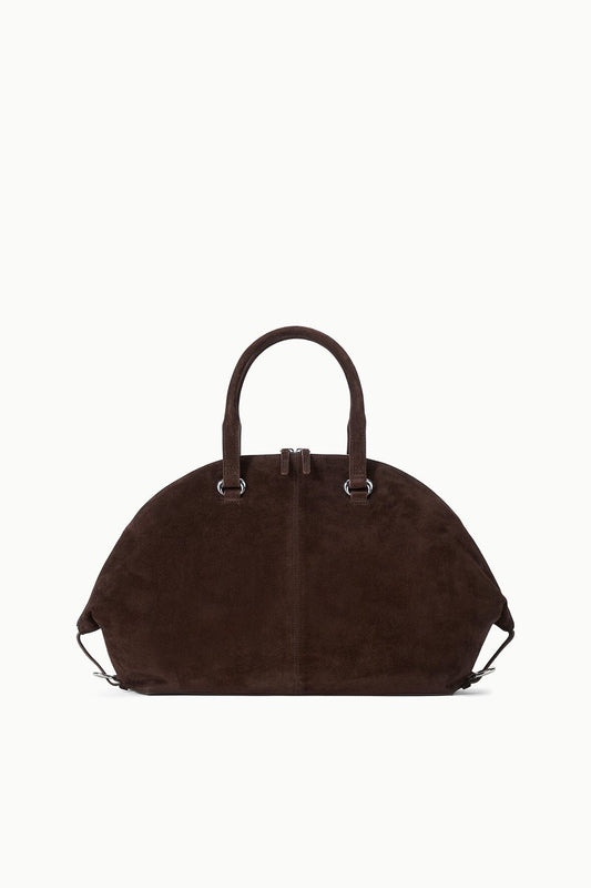 STAUD Hester Satchel Espresso Suede