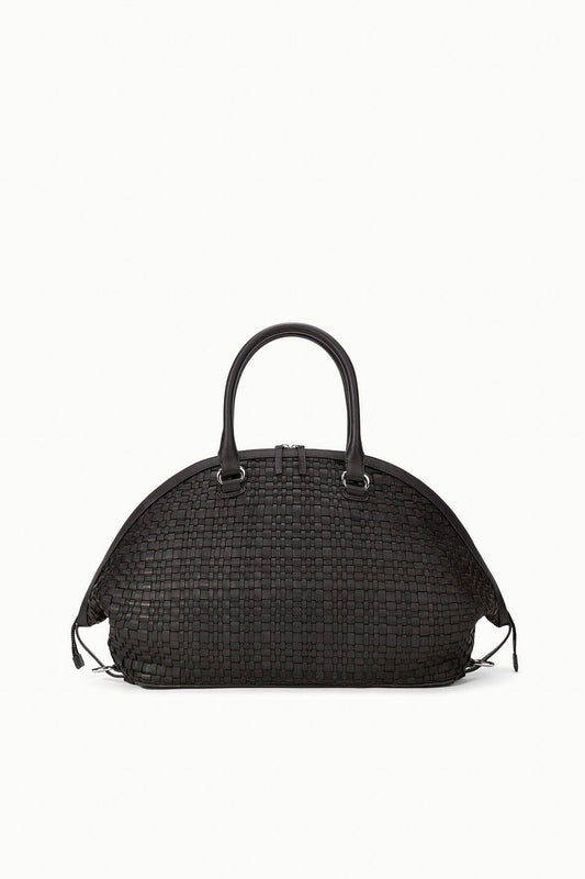 STAUD Hester Satchel Espresso Woven