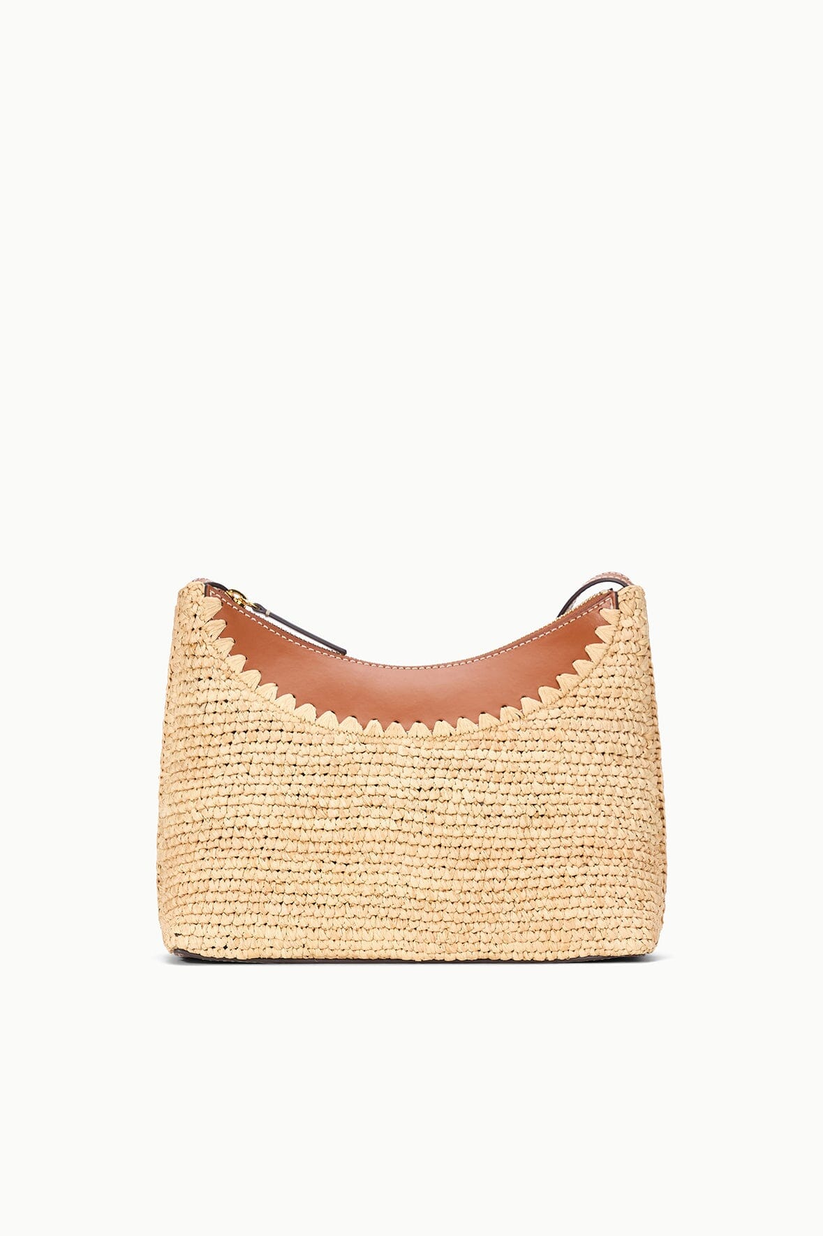 STAUD Rowey Raffia Bag Natural Tan
