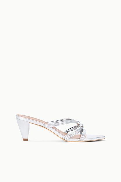 STAUD Carrie Mule Silver