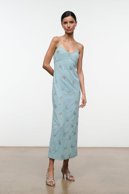 STAUD Carrie Mule Silver