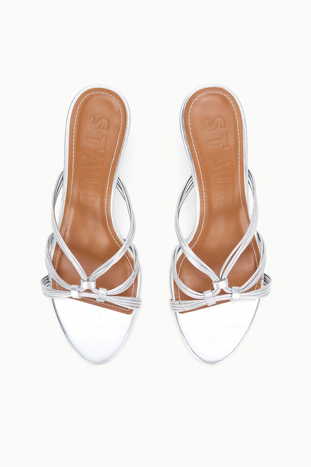 STAUD Carrie Mule Silver