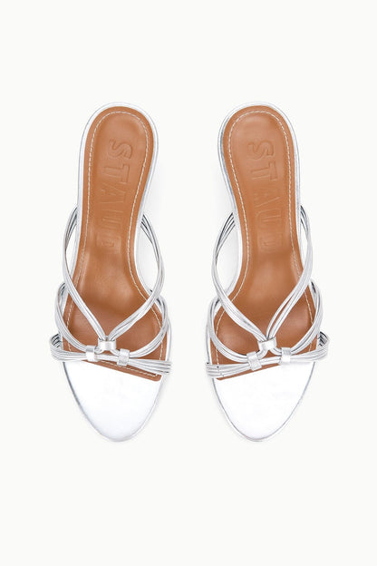 STAUD Carrie Mule Silver