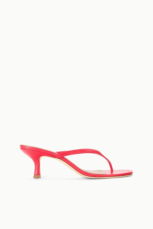 STAUD Freja Kitten Heel Red Rose