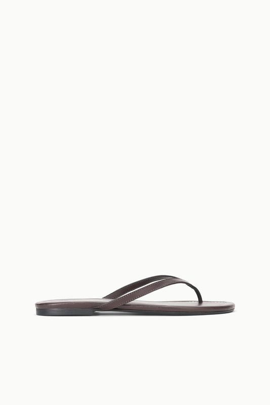 STAUD Freja Espresso Brown Nappa Leather Sandal