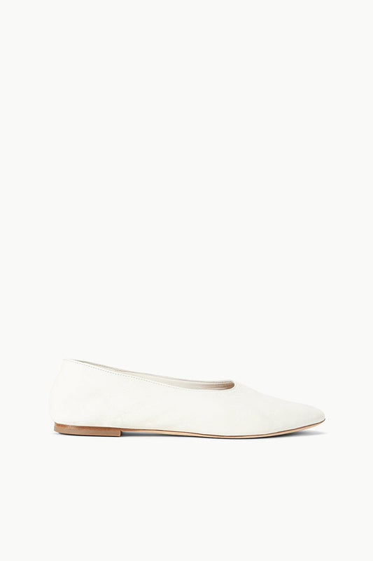 STAUD Alba Ballet Flat Paper