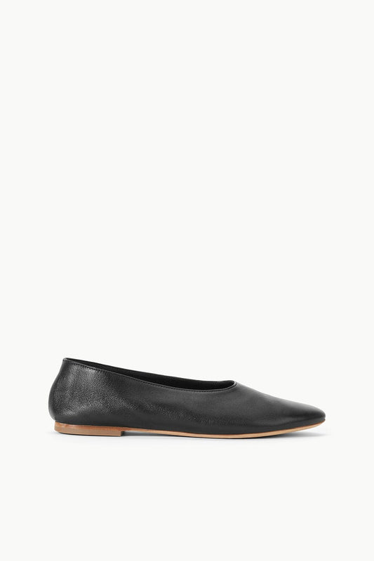 STAUD Alba Ballet Flat Black