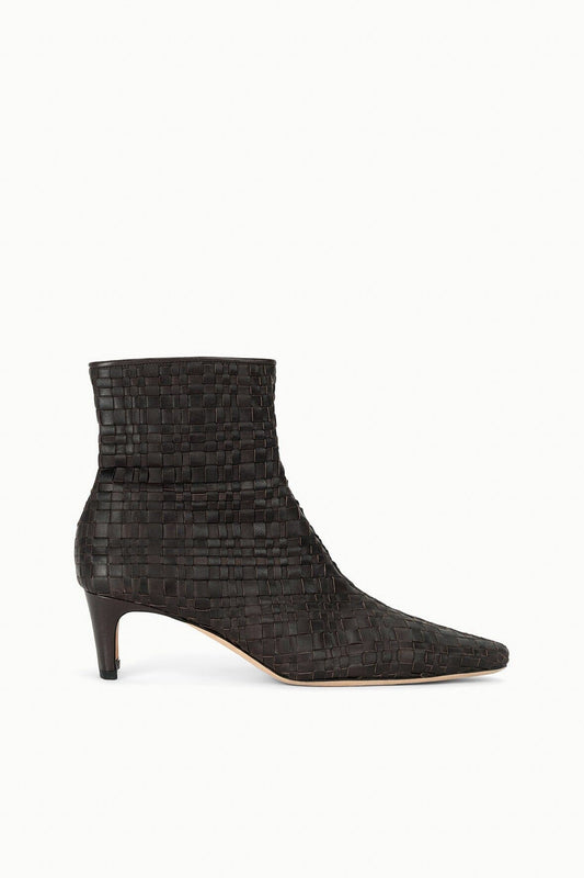 STAUD Wally Ankle Boot Espresso Woven
