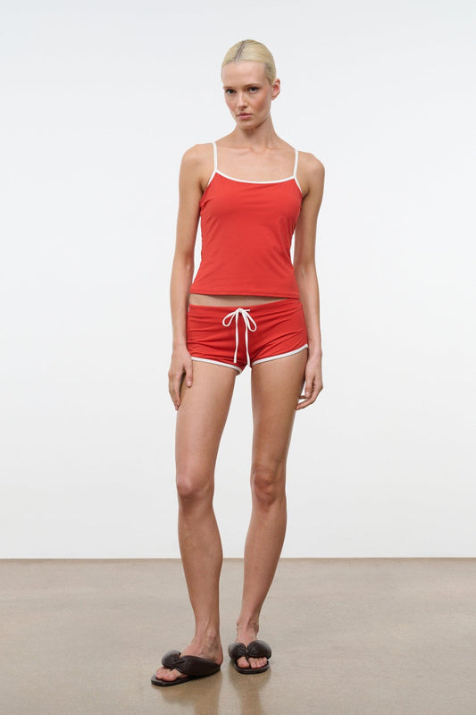 STAUD Cleo Tankini Top Tomato