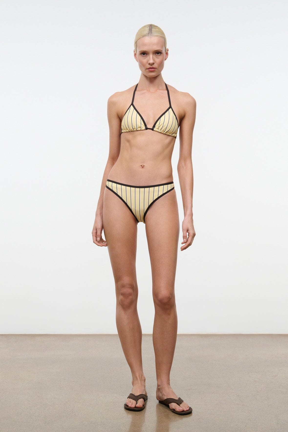 STAUD Coto Bikini Bottom Monday Stripe