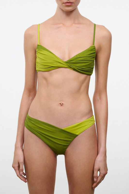 STAUD Emsley Bikini Bottom Citron Pesto