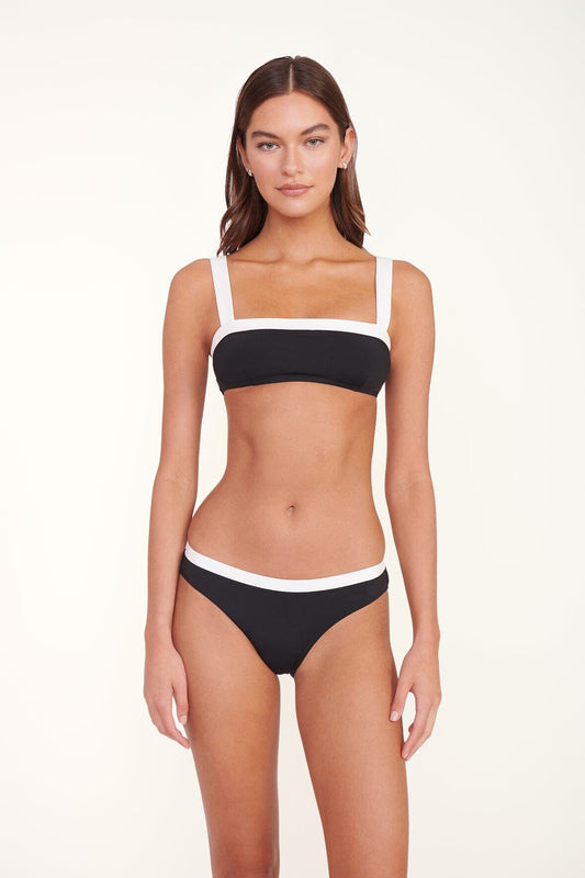 STAUD Gemma Bikini Bottom Black White