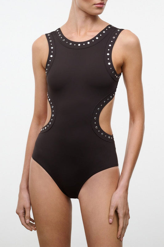 STAUD Dolce One Piece Espresso Studs