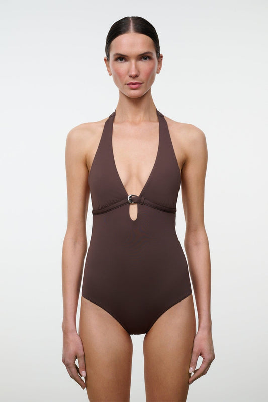 STAUD La Jolla One Piece Dark Chocolate