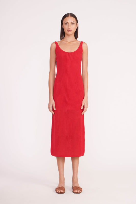STAUD Jessica Dress Ruby