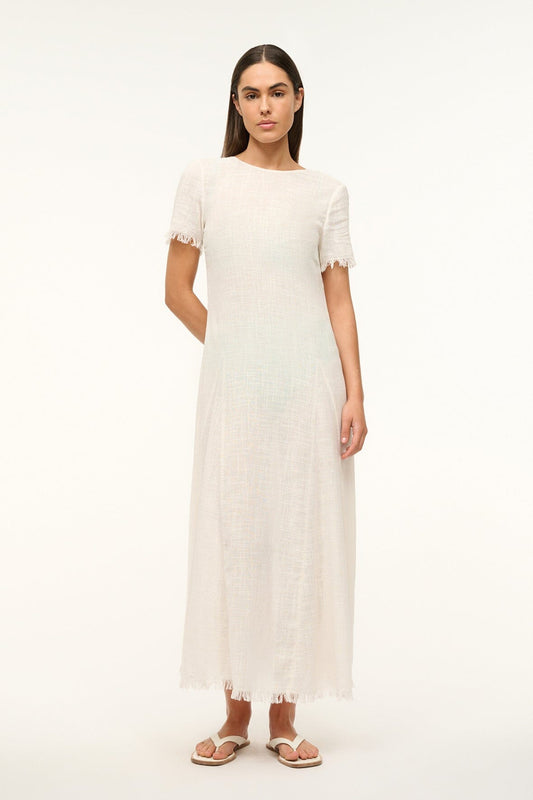 STAUD Le Havre Dress Buttercream