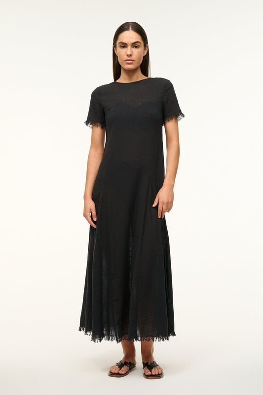 STAUD Le Havre Dress Black