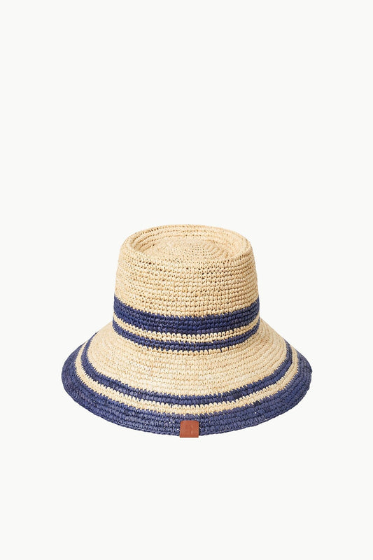 STAUD Rita Bucket Hat Natural Navy