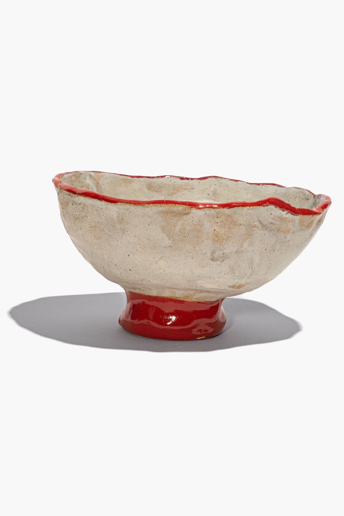 STAUD Ceramic Mushroom Candle Natural Red