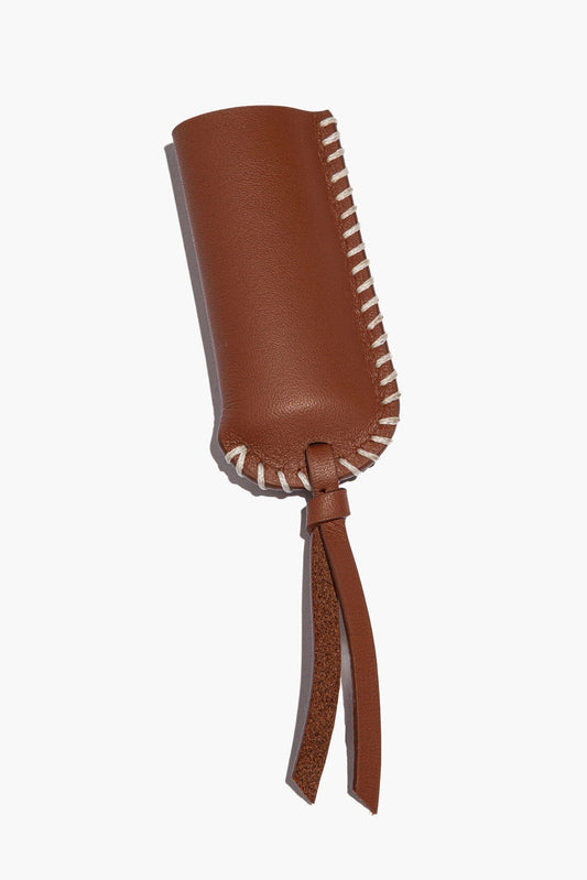 STAUD Pyre Leather Lighter Cover Tan