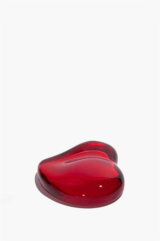 STAUD Vintage Glass Paperweight Heart