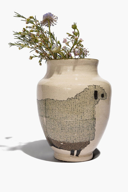 STAUD Ceramic Sheep Vase Round
