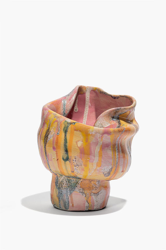 STAUD Sunken Vase Cotton Candy Glaze