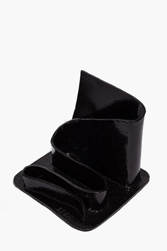 STAUD Wavy Stationary Holder Black Glaze