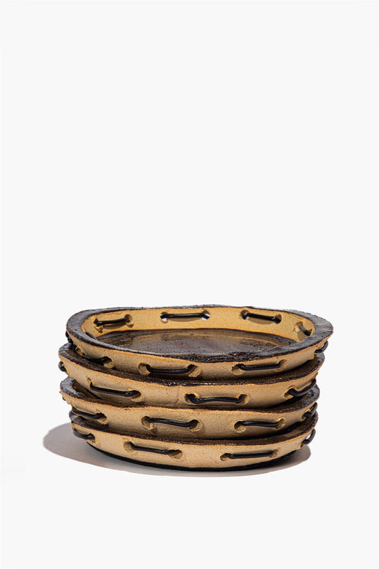 STAUD Coaster Set Ceramic Leather