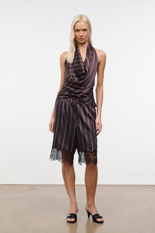 STAUD Verano Silk Short Redondo Stripe