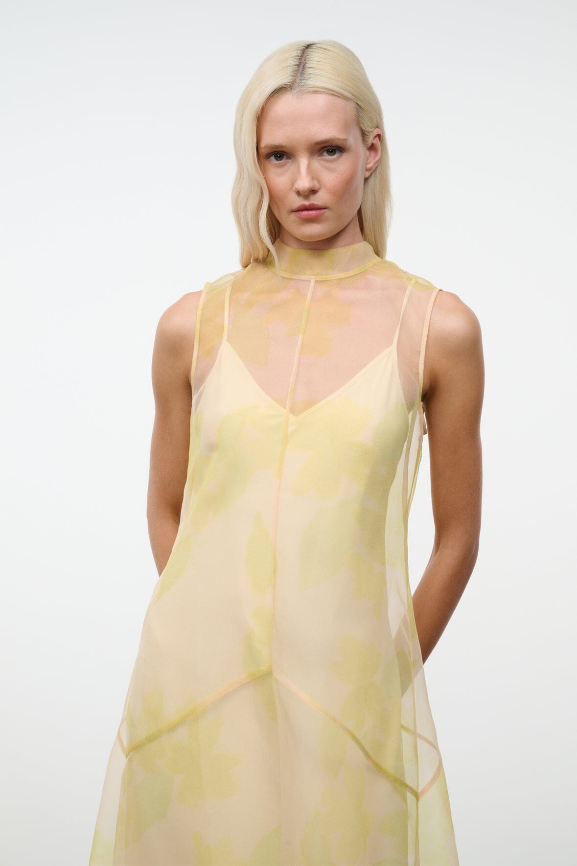 STAUD Auden Dress Lemon Grove